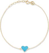 Ember Fine Jewelry 14K Gold Heart Bracelet