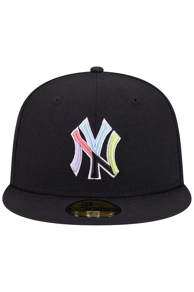 Men's New Era Black New York Yankees Multi-Color Pack 59FIFTY Fitted Hat, Alternate, color, Black