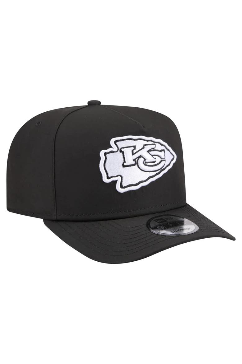 Men's New Era  Black Kansas City Chiefs Gore-Tex A-Frame 9FIFTY Adjustable Hat, Alternate, color, Black