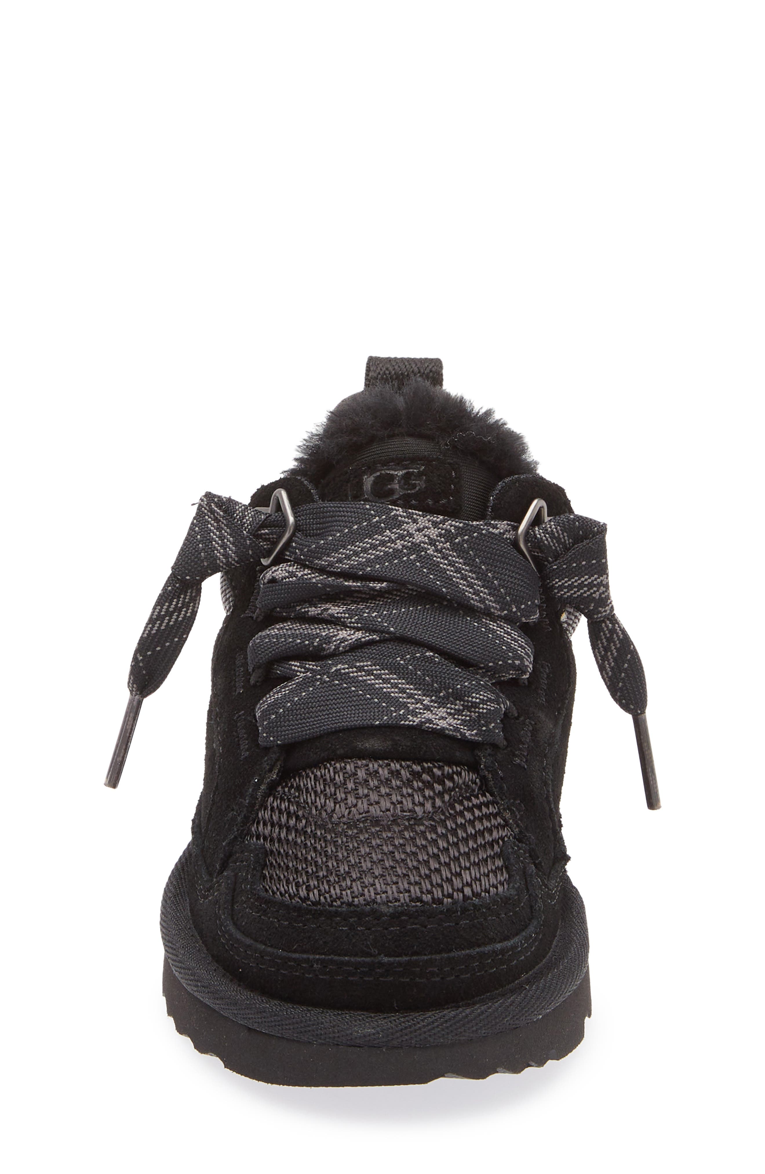 UGG<sup>®</sup> Kids' Lo Lowmel Sneaker, Alternate, color, Black