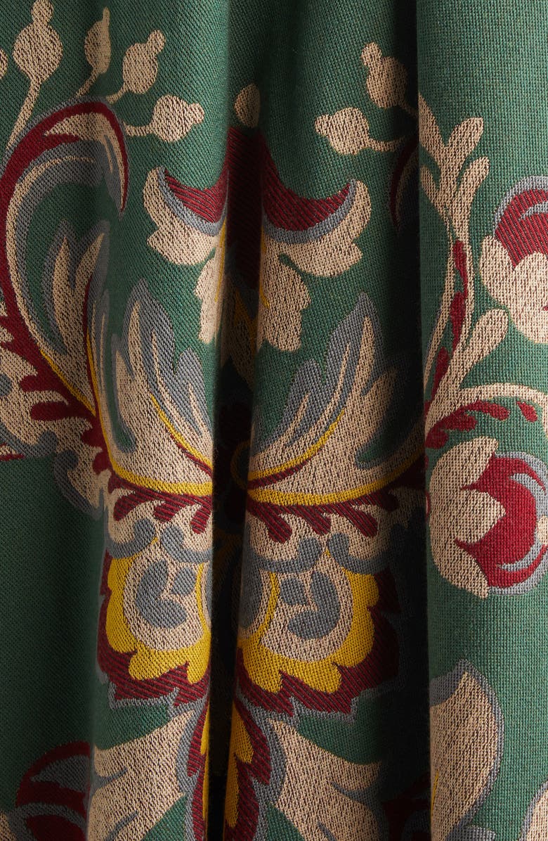 Etro Floral Jacquard Hooded Cape, Alternate, color, Printed Brown Base