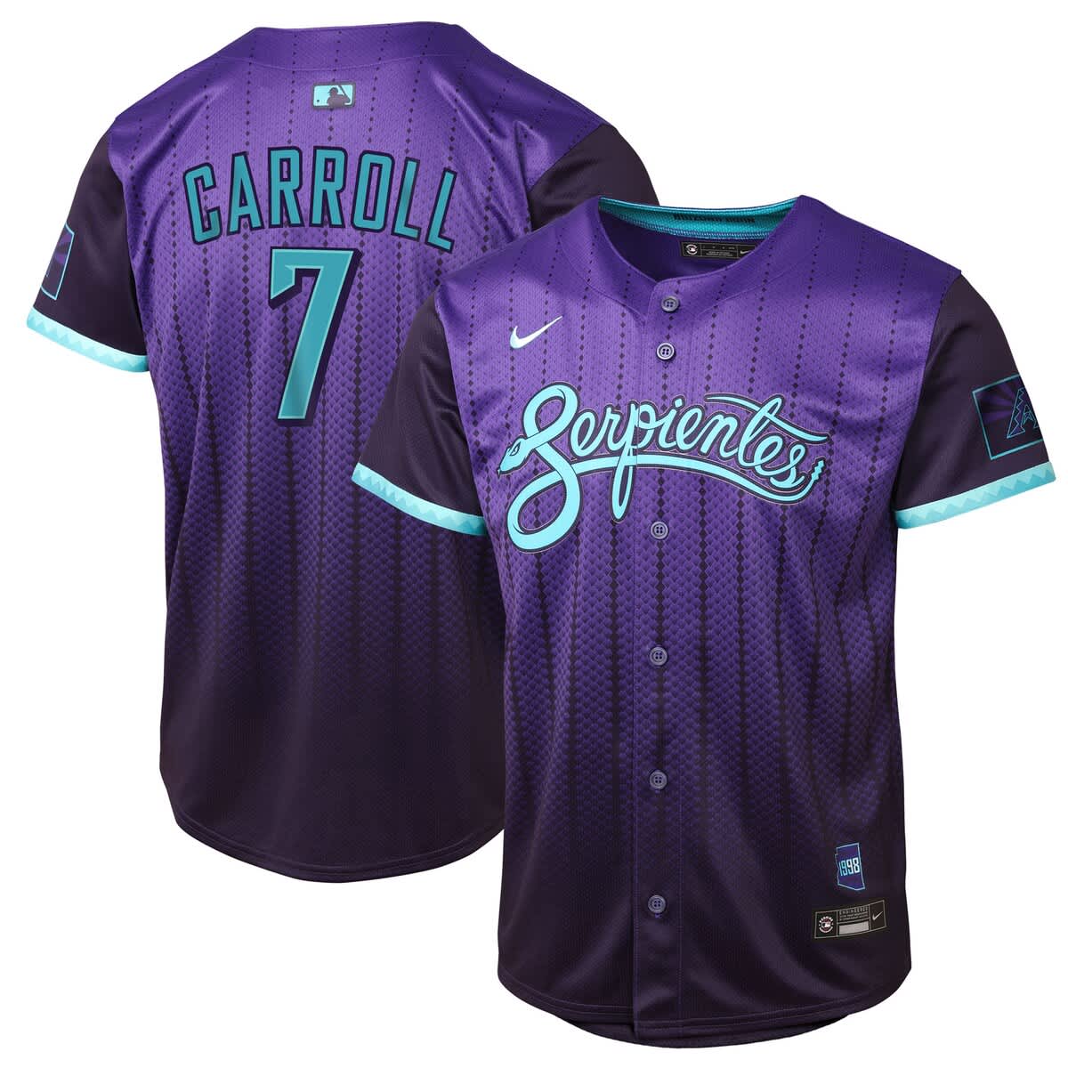 Youth Nike Corbin Carroll Purple Arizona Diamondbacks 2025 City