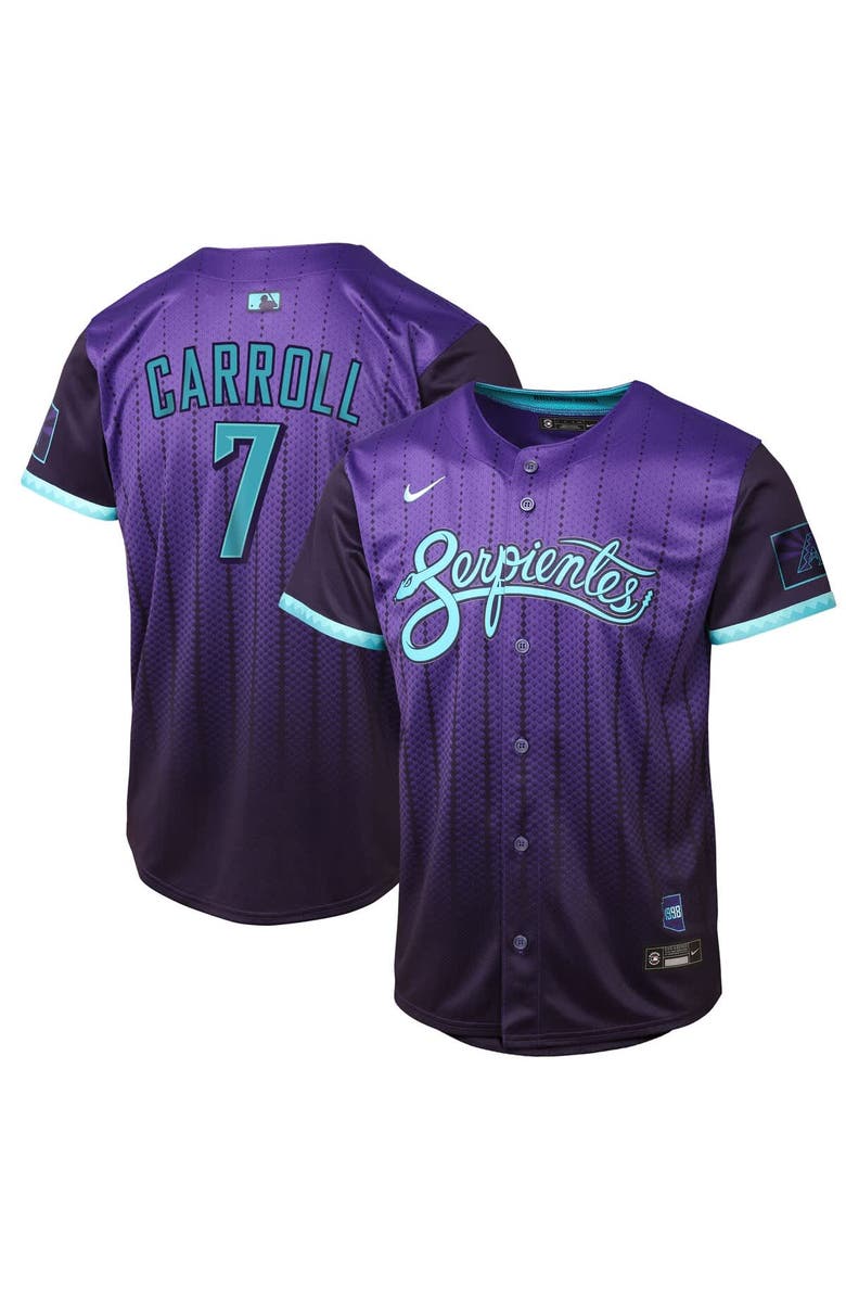 Nike Youth Nike Corbin Carroll Purple Arizona Diamondbacks 2025 City Connect Limited Player Jersey, Main, color, Purple