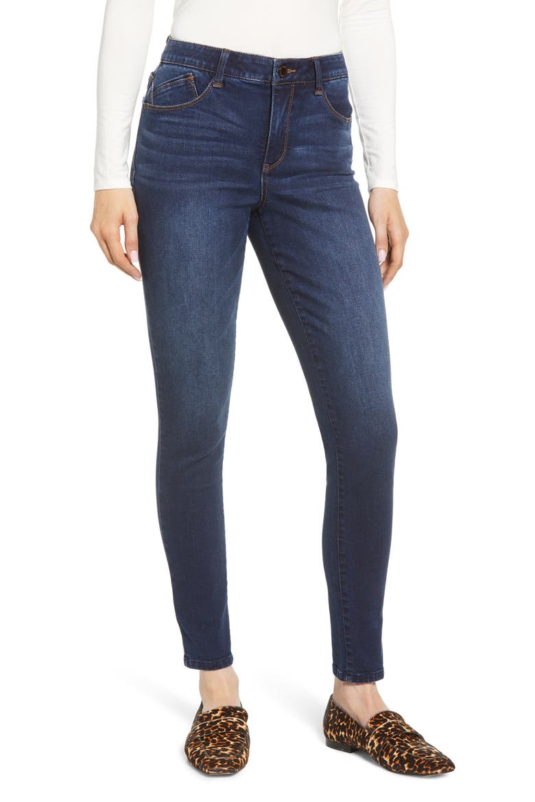 Ab-Solution High Waist Skinny Jeans (Nordstrom Exclusive), Main, color, IN- INDIGO