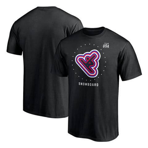Men's Fanatics Branded Black Team USA Snowboard T-Shirt