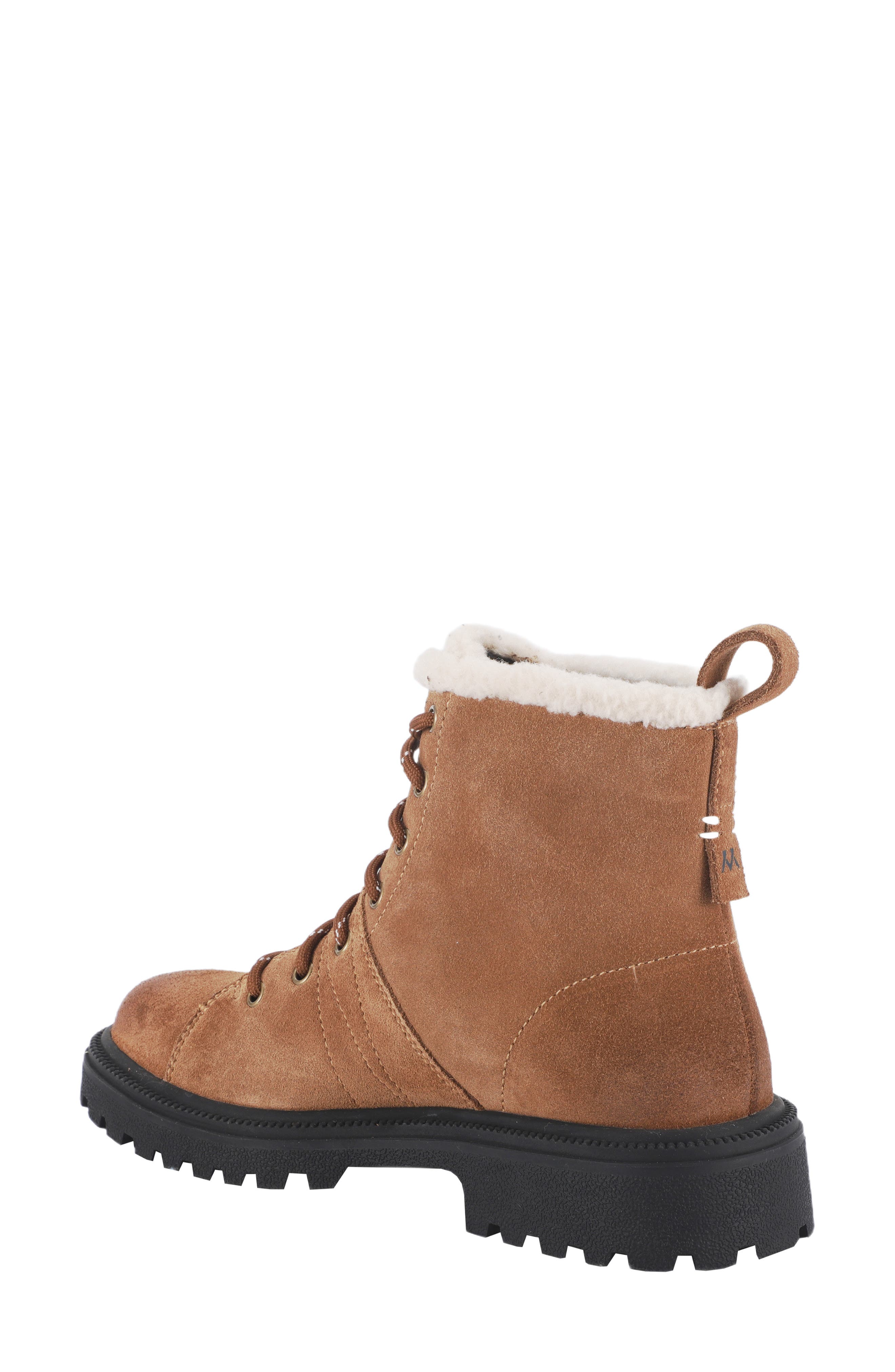 Mykos Suede Fleece Lined Combat Boot, Alternate, color, Brown