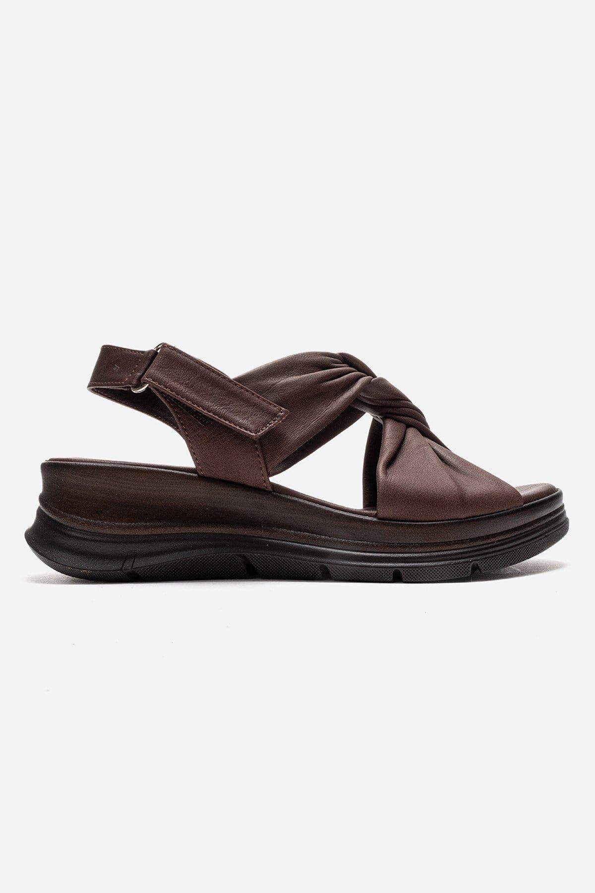 Oara Leather Sandal, Alternate, color, Brown
