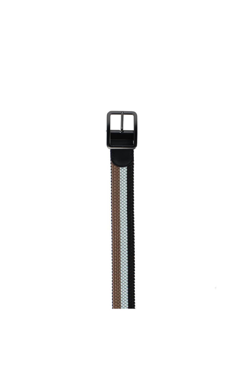 Trafalgar Matias Blue and Kahki Stripe Reversible Braided 35MM Casual Golf Belt, Alternate, color, Blue And Khaki Stripes