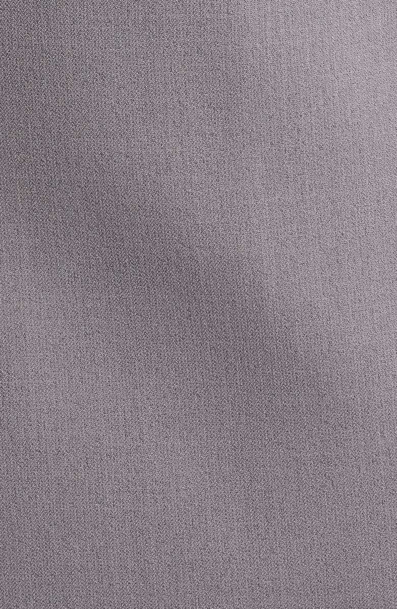 KASPER Rolled Sleeves Stretch Crepe One-Button Blazer, Alternate, color, 