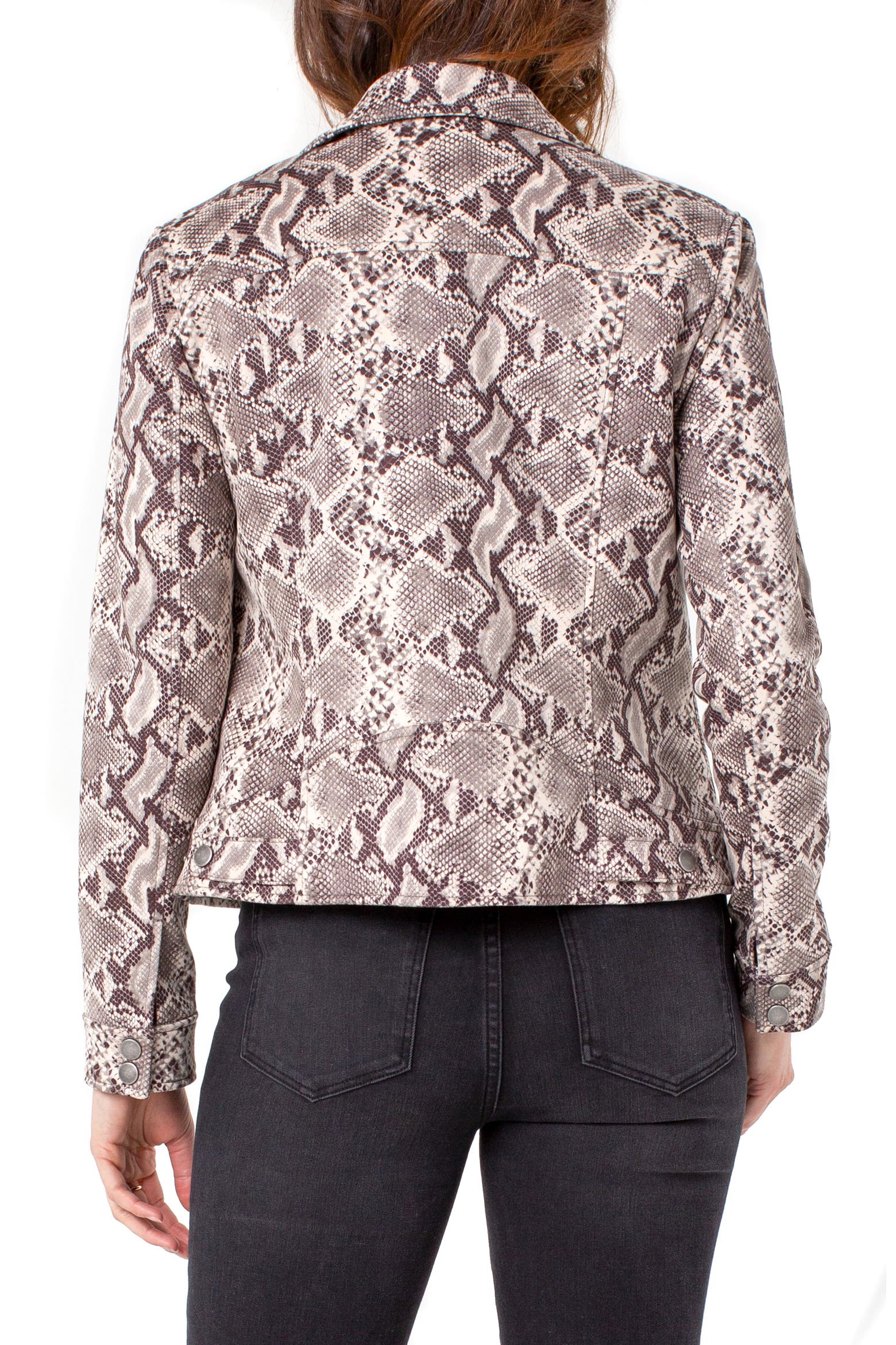 Snake Curtains Liverpool Los Angeles Liverpool Snake Print Microsuede Moto Jacket ...
