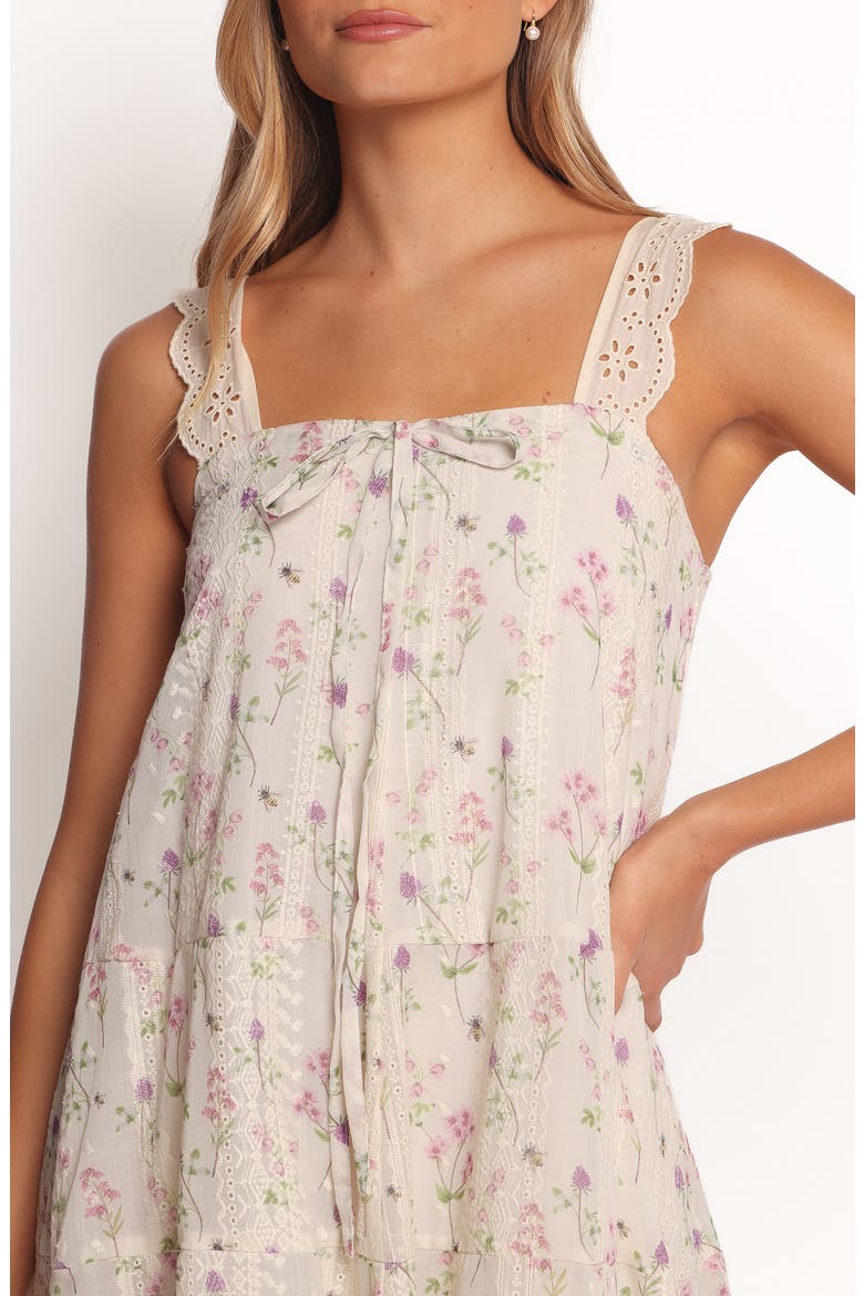 Caroline Embroidered Floral Maxi Sundress, Alternate, color, PINK FLORAL