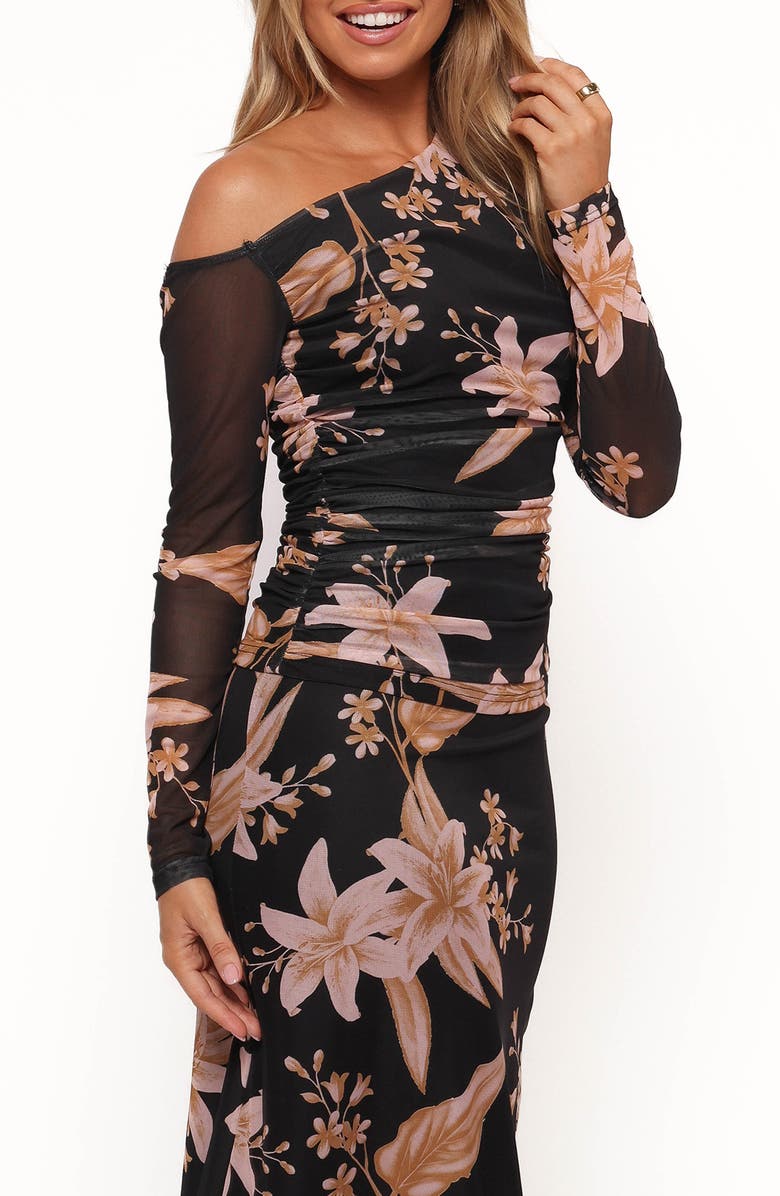 Petal & Pup Bloise Floral Off the Shoulder Mesh Top, Alternate, color, 