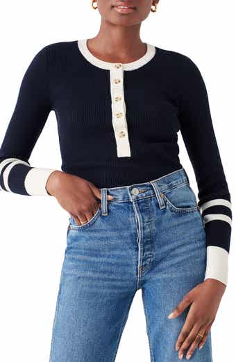 Mikki Organic Cotton & Cashmere Henley Sweater
