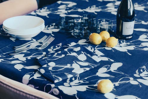 Goldie Home Porto Print In Indigo