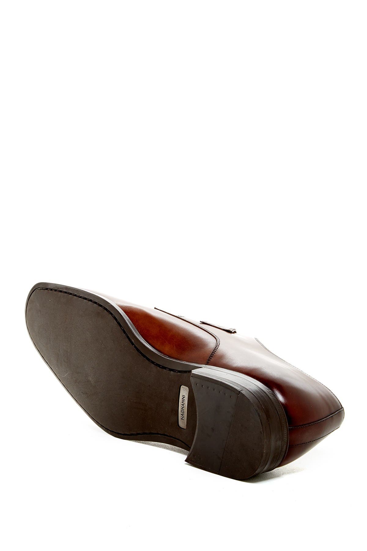 Magnanni Tudanca Leather Monk Strap Dress Shoe - Wide Width Available, Alternate, color, 