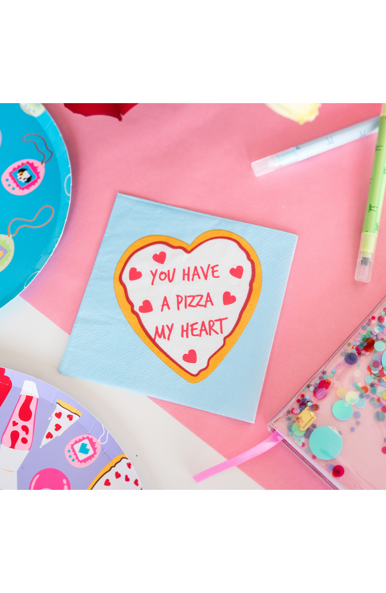 Jollity & Co. Y2K Pizza My Heart Cocktail Napkins, Alternate, color, Assorted Pre-Pack