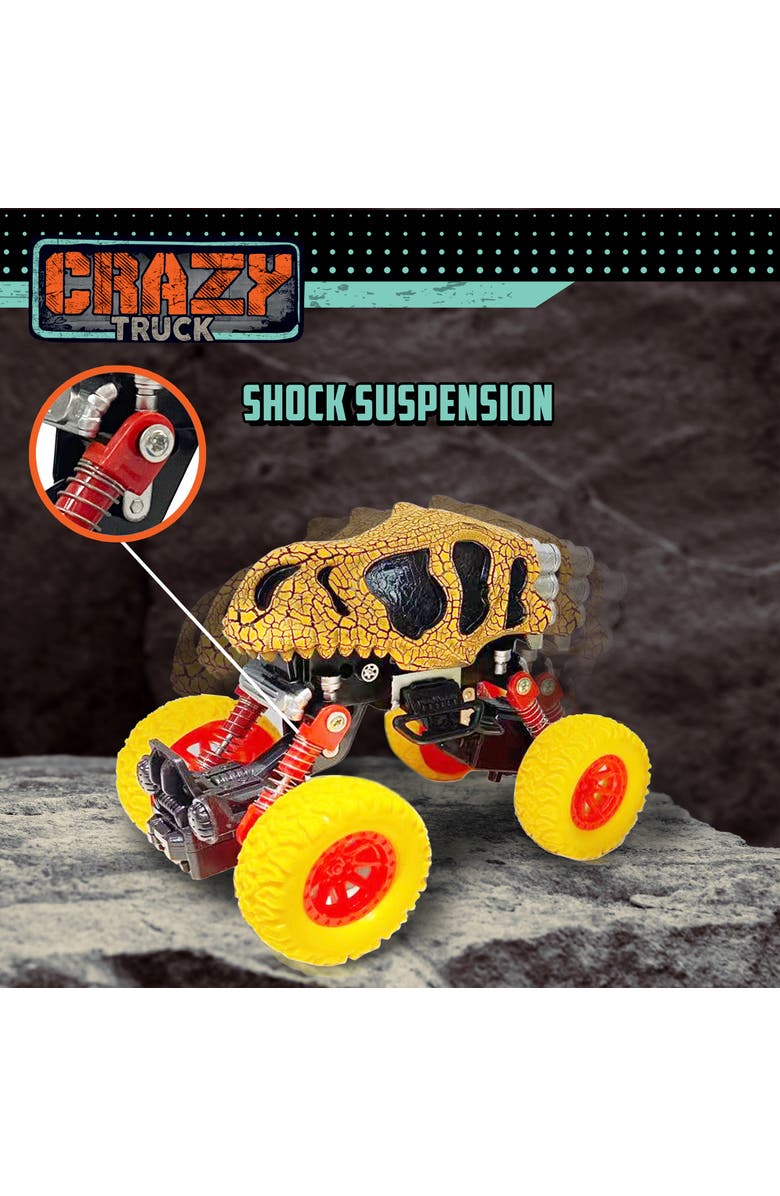 THIN AIR BRANDS Dinosaur Monster Truck 4.5", Alternate, color, Multicolored