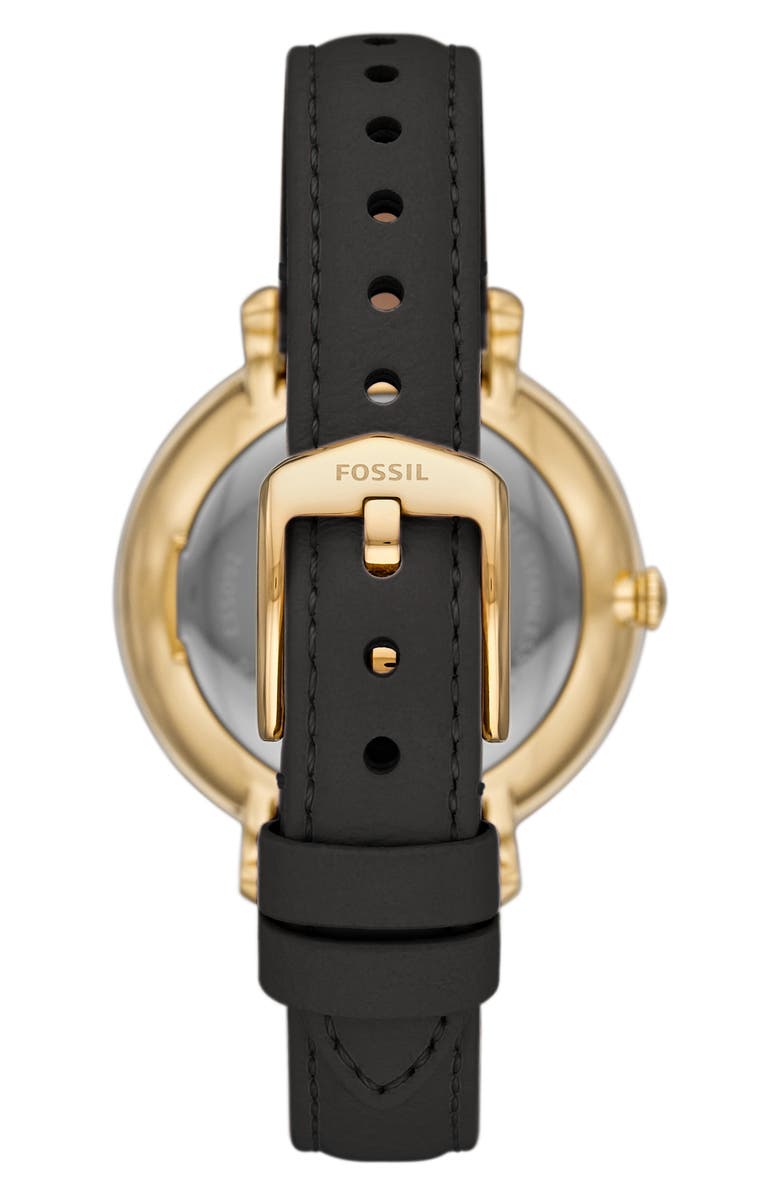 Fossil Jacqueline Leather Strap Watch, 36mm, Alternate, color,