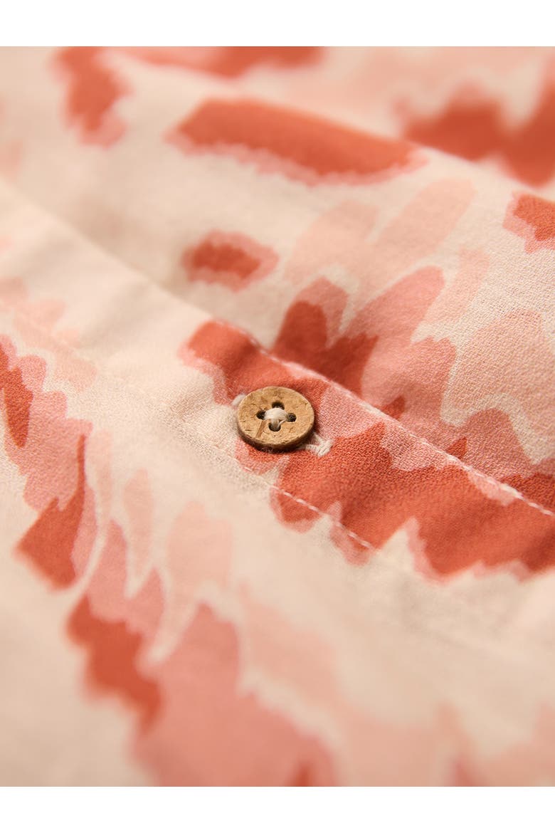 Long Sleeve Tie Neck Swing Shirt, Alternate, color, Ecru Blurred Floral