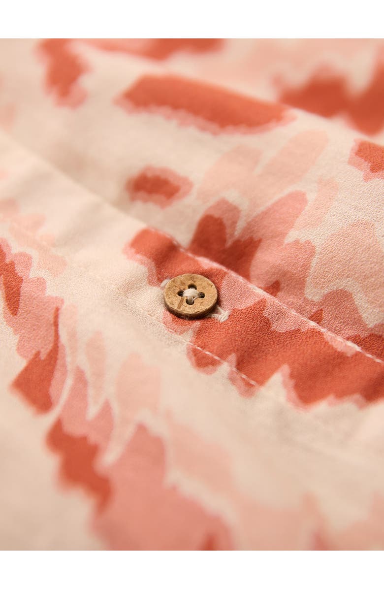 Celtic & Co. Long Sleeve Tie Neck Swing Shirt, Alternate, color, Ecru Blurred Floral