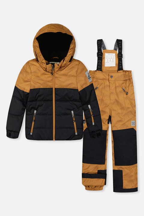 Reinforced Jacket & Pants Neckwarmer Two Piece Snowsuit