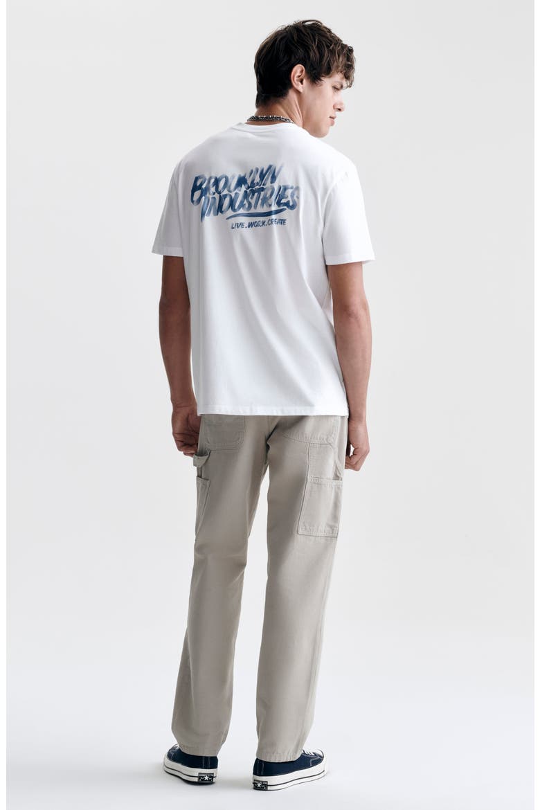 Brooklyn Logo Cotton Graphic T-Shirt, Alternate, color, WHITE
