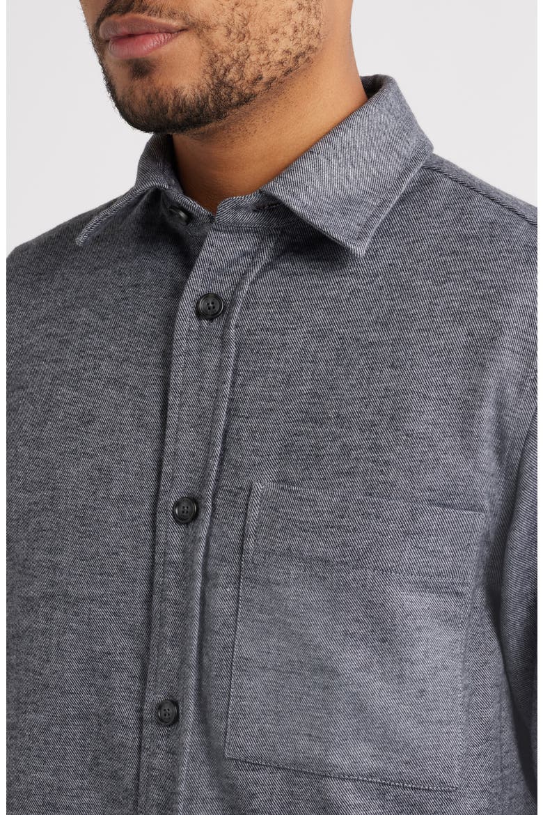 Owen Relaxed Fit Cotton Button-Up Shirt, Alternate, color, SILVER