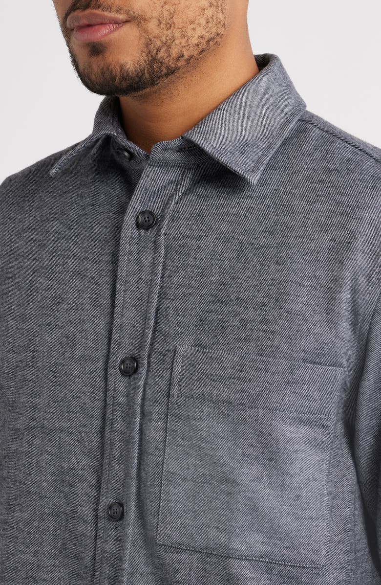 BOSS Owen Relaxed Fit Cotton Button-Up Shirt, Alternate, color, Silver