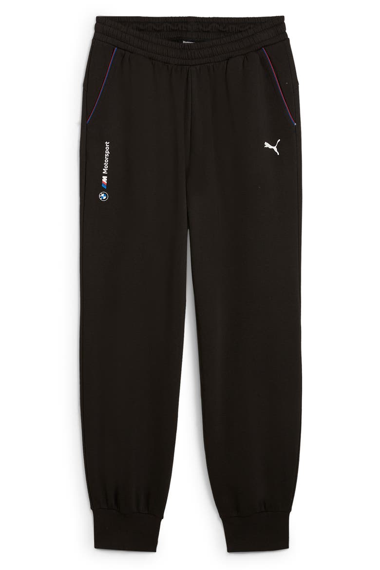 x BMW M Motorsport Essentials Graphic Sweatpants, Alternate, color, PUMA BLACK