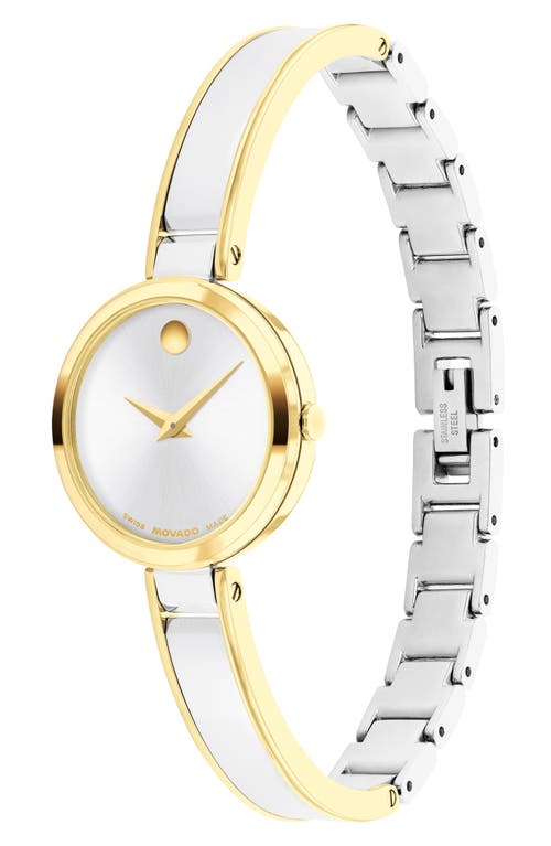 Movado Women's Moda Swiss Quartz Stainless-steel Watch, 24mm In Silver