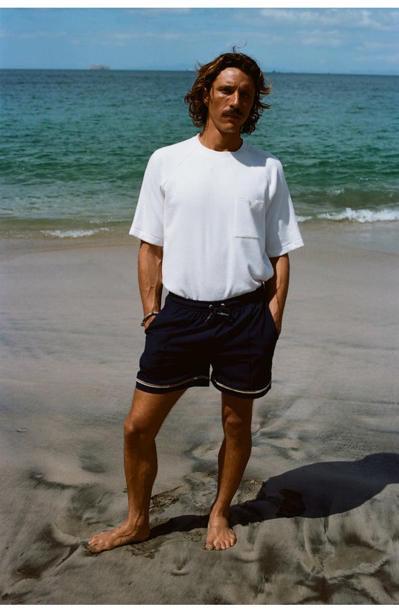 Tombolo Raglan Terry Tee, Alternate, color, White