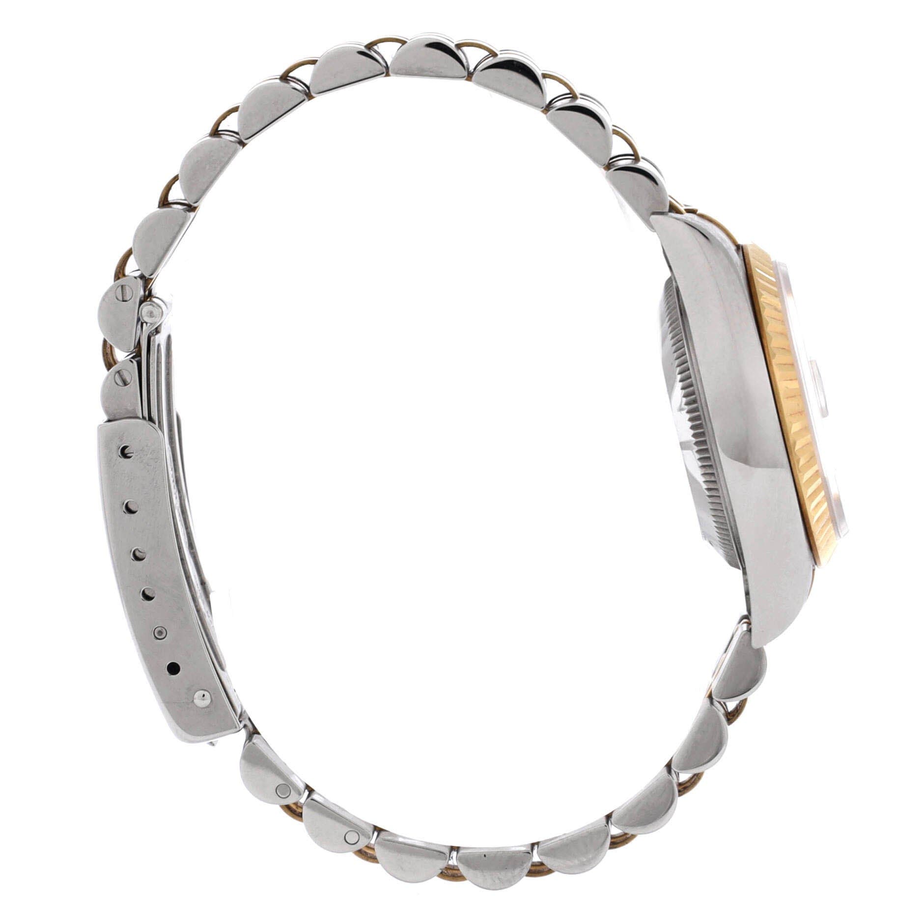 Oyster Perpetual Datejust Automatic Watch Stainless Steel and Yellow Gold with Diamond Markers 26, Alternate, color, Metallic Silver