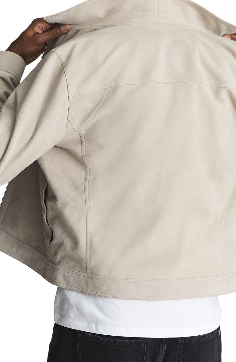 Reiss Pike Suede Trucker Jacket, Main, color,