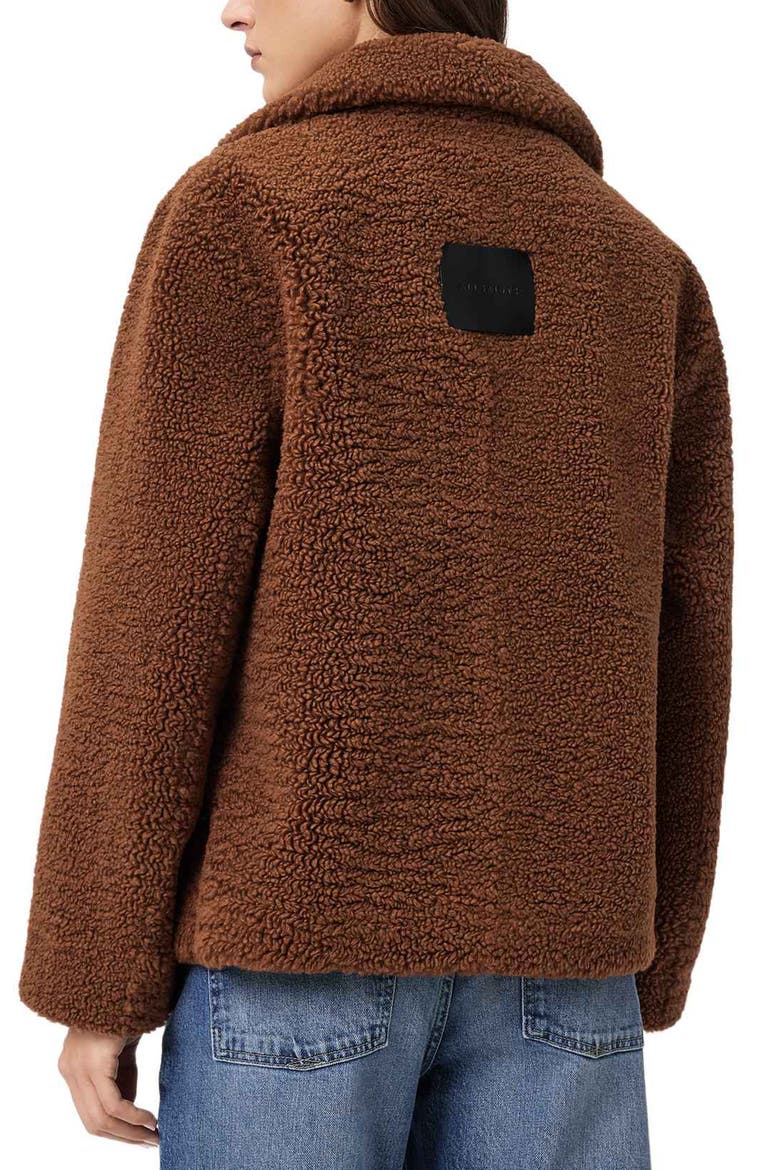 Eddie Teddy Jacket, Alternate, color, COGNAC BROWN