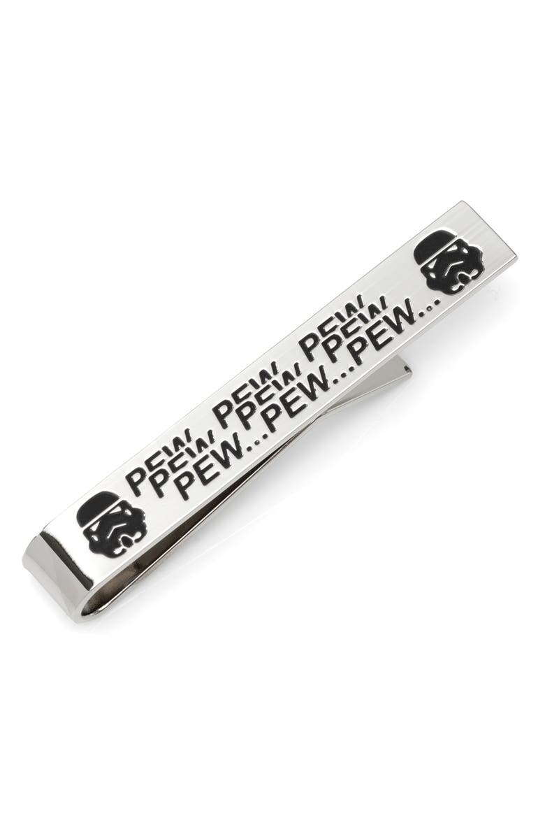 Star Wars™ - Pew Pew Pew Tie Bar, Main, color, SILVER