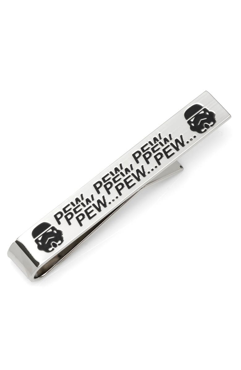 Cufflinks, Inc. Star Wars<sup>™</sup> - Pew Pew Pew Tie Bar, Main, color, Silver