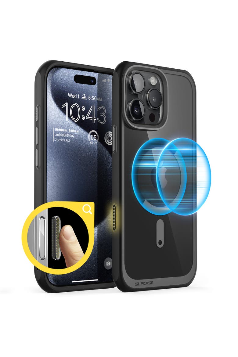 iPhone 16 Pro Max 6.9 inch Unicorn Beetle MAG Slim Clear MagSafe Camera Control Button Case, Main, color, Black