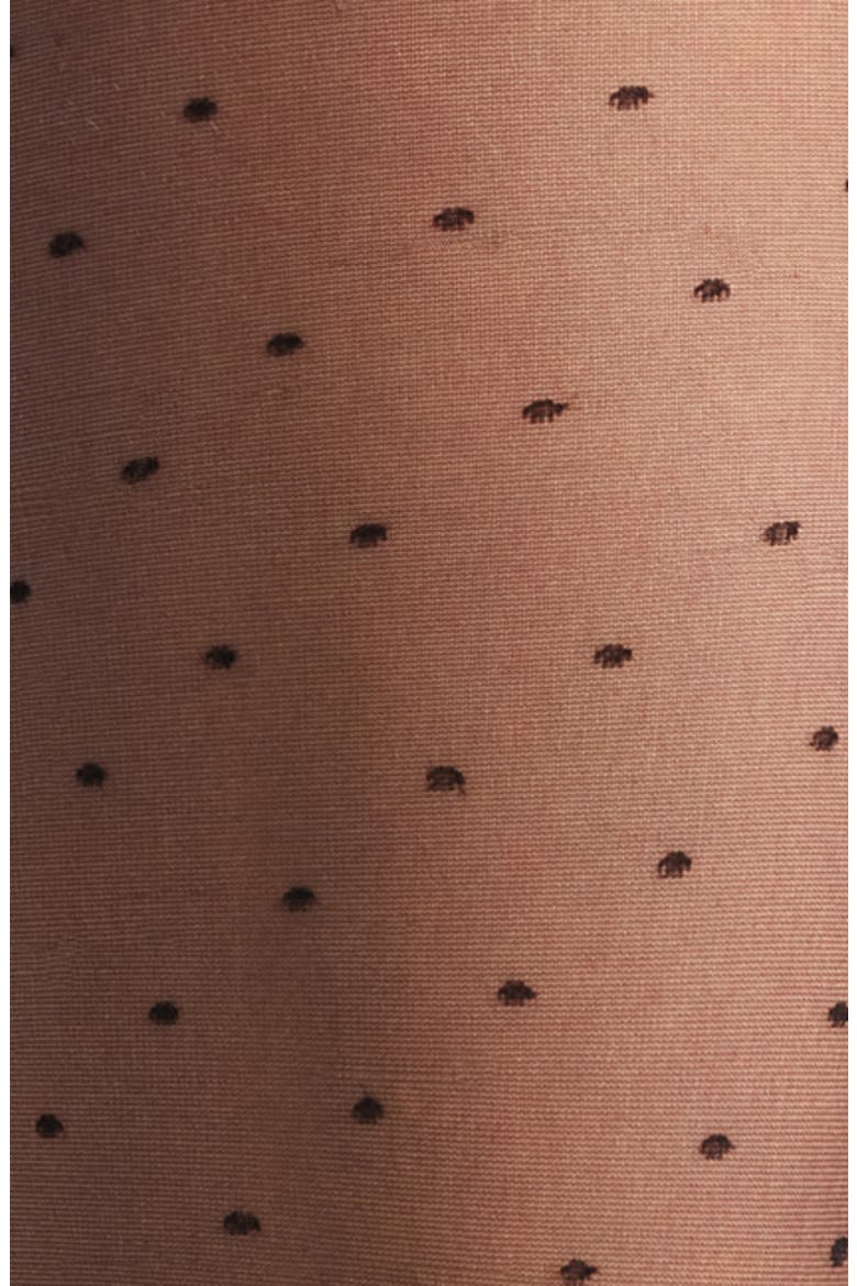 Petite Point Fashion Tights, Alternate, color, BLACK