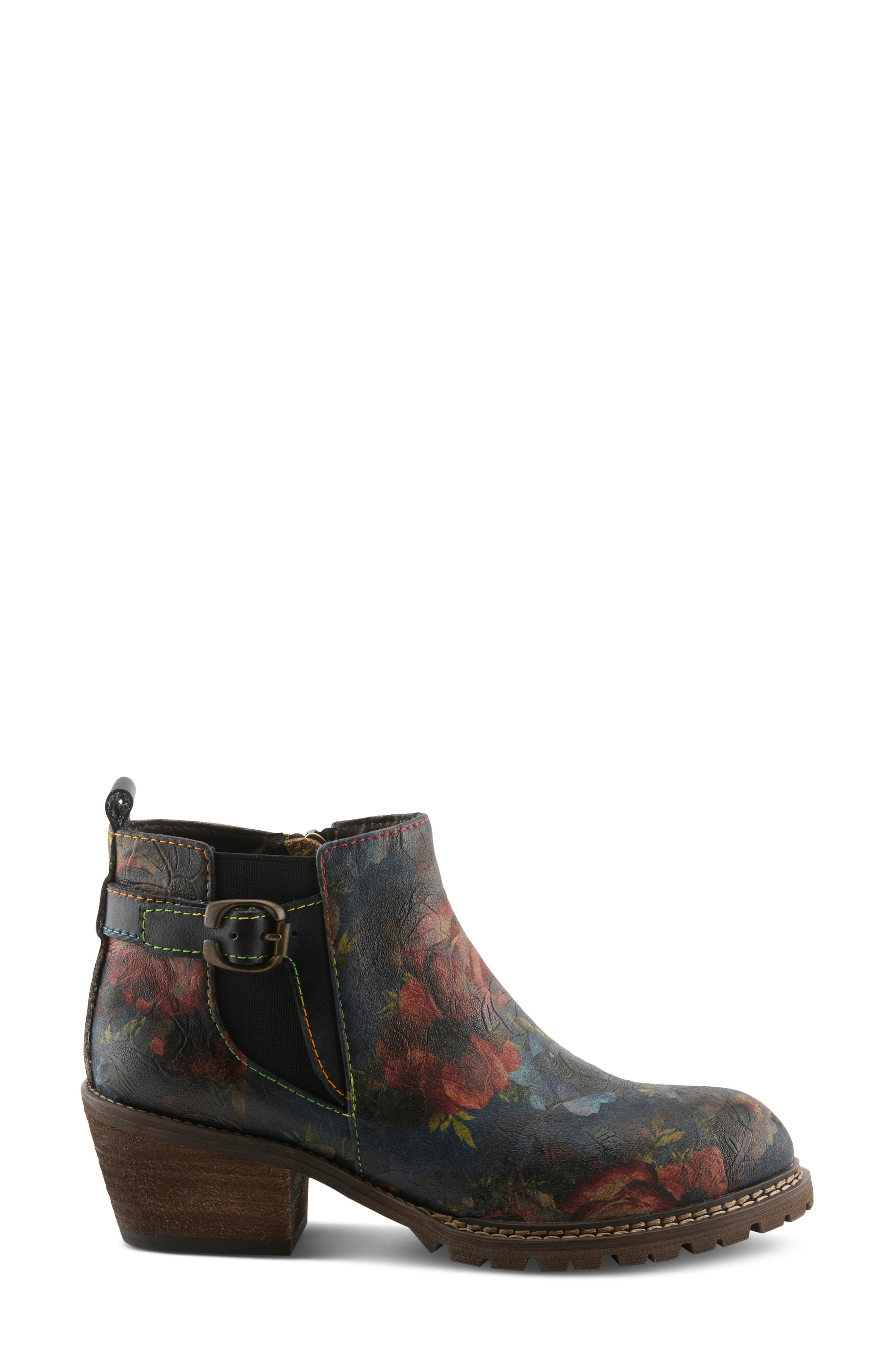 L'Artiste by Spring Step Farruko Bootie, Alternate, color, Navy Multi