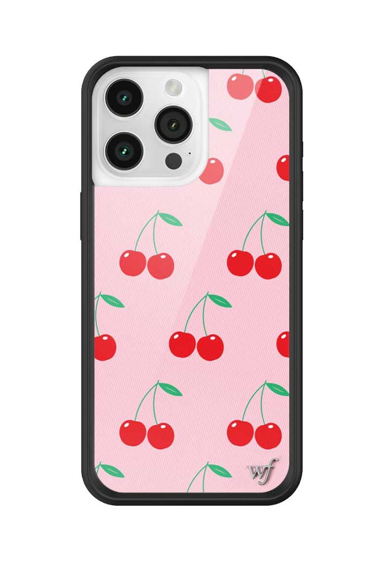 Pink Cherries iPhone Case, Alternate, color, Pink