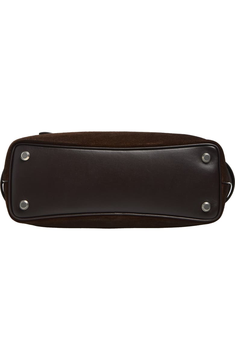 Balenciaga Medium Waxed Suede Tote, Alternate, color, 2308 Light Espresso