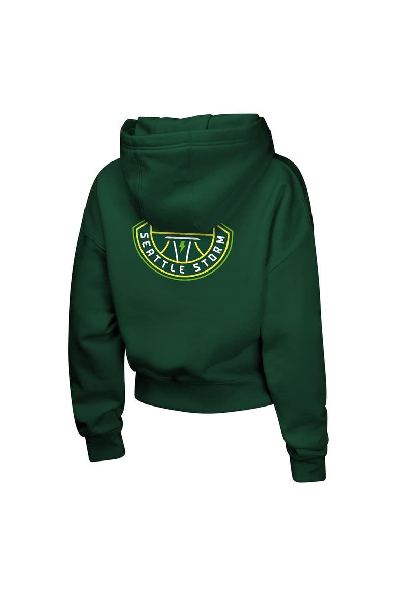 Girls Youth  Green Seattle Storm Closer Pullover Hoodie, Alternate, color, Green