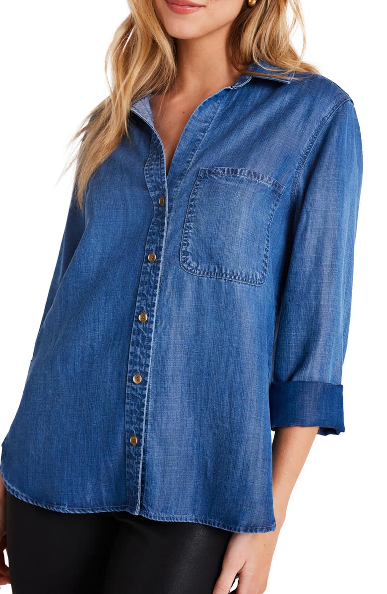 Bella Dahl Chambray Button-Up Shirt, Main, color, 