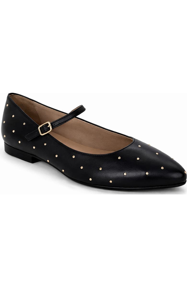 Menina Step Clara Flat Sandal, Alternate, color, Black