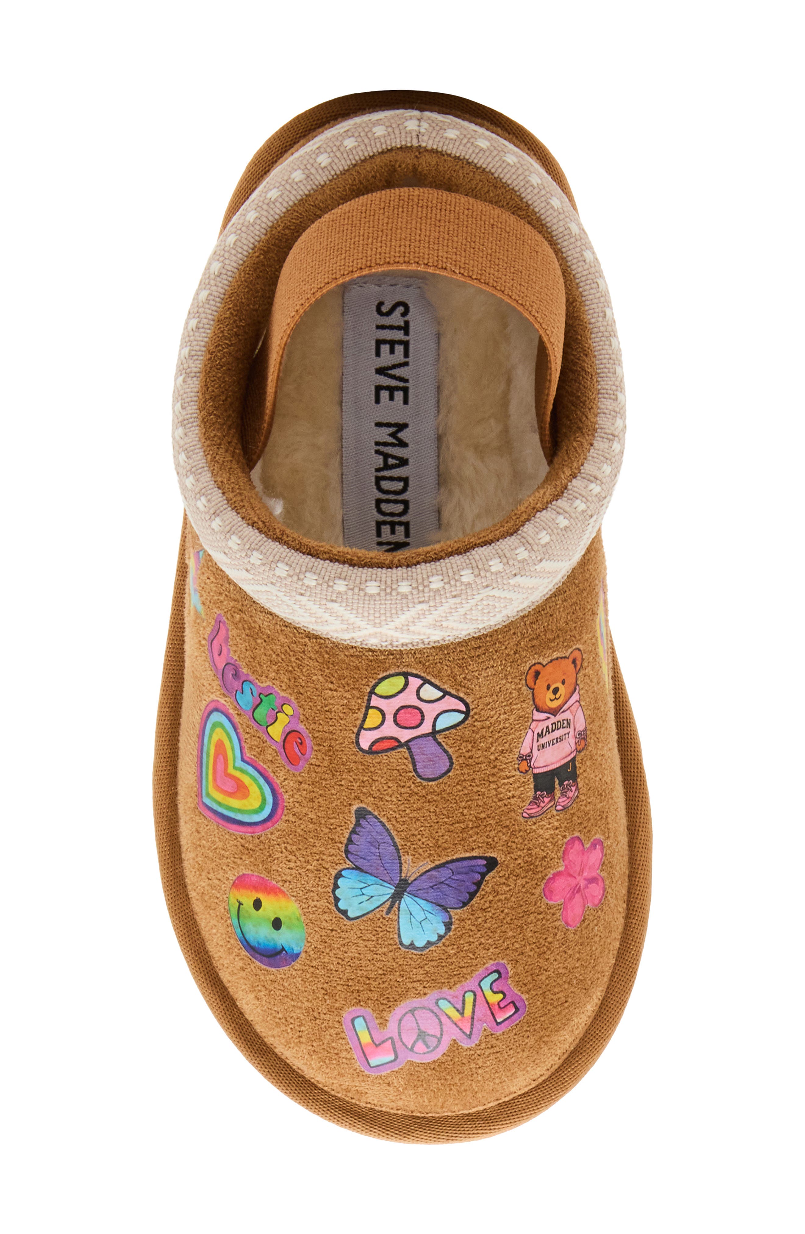 Kids' Glazed Slingback Slipper, Alternate, color, COGNAC MULTI