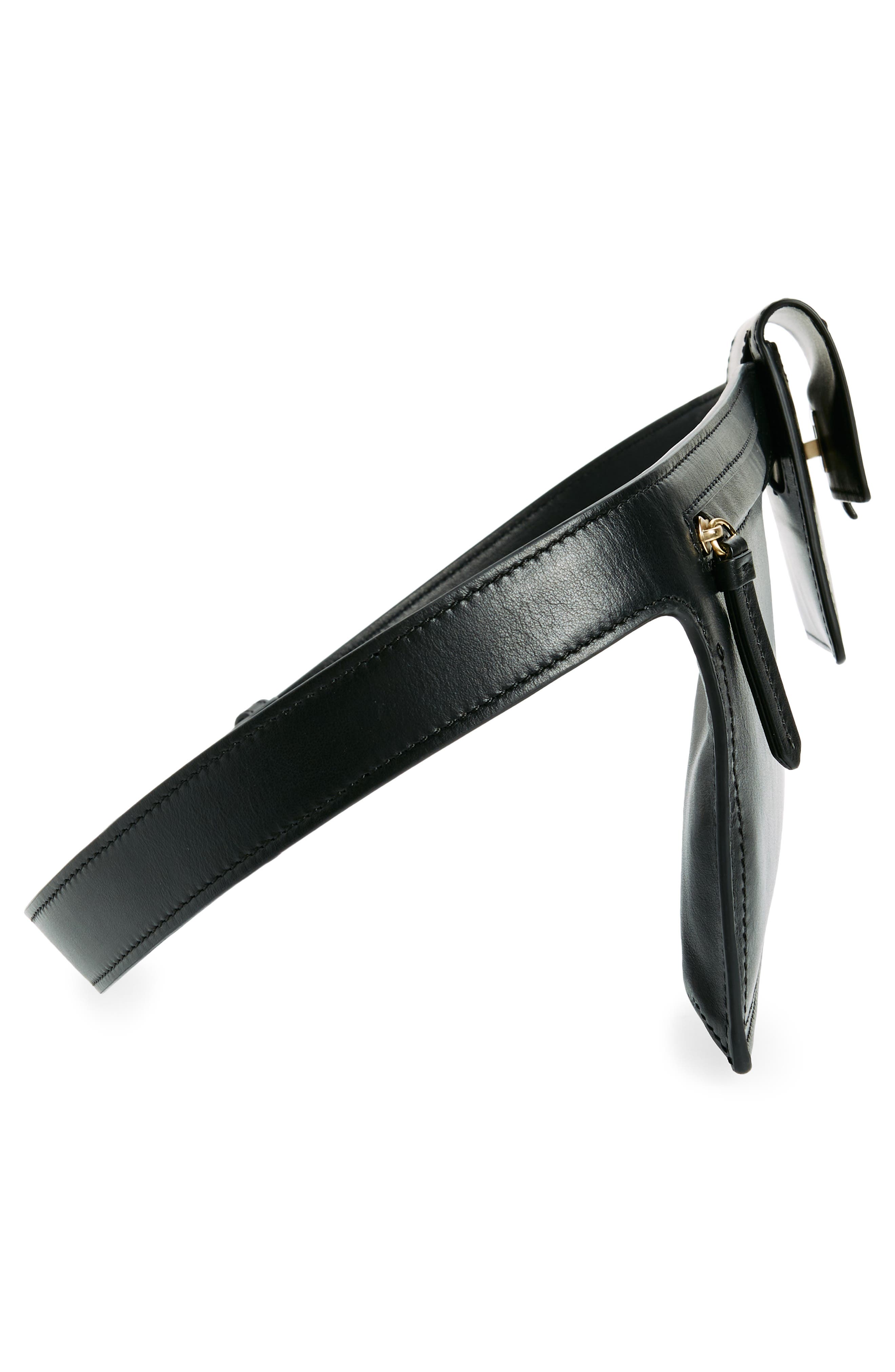 Proenza Schouler Double Pocket Leather Belt Bag, Alternate, color, 