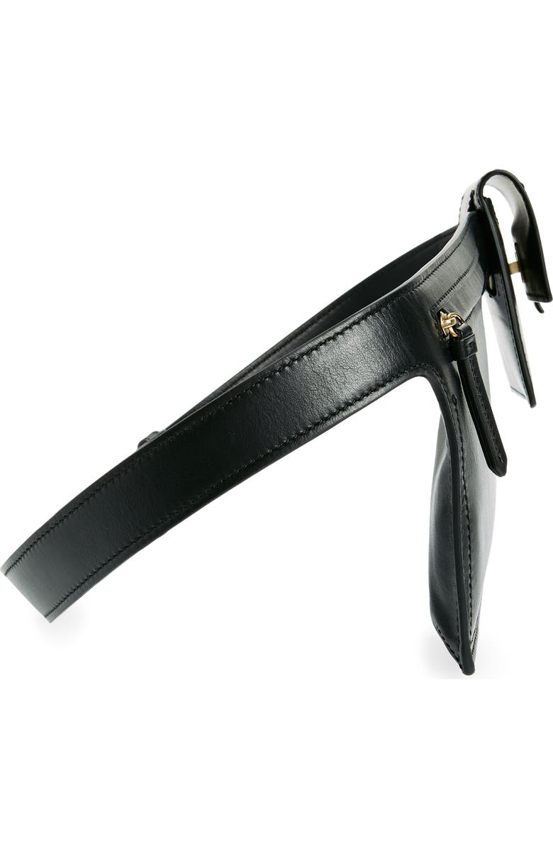 Proenza Schouler Double Pocket Leather Belt Bag, Alternate, color,