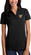 ANTIGUA Women's Antigua Black Pittsburgh Penguins Tribute Polo
