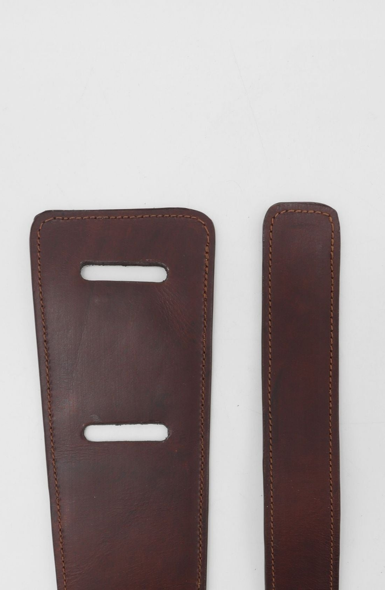 STIVALI NEW YORK Sonia Knot Tie Leather Belt, Alternate, color, Mahogany