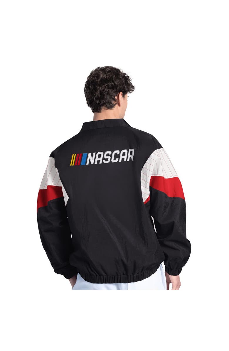 STARTER Men's Starter Black/Red NASCAR Yard Line Full-Zip Jacket, Alternate, color, Black